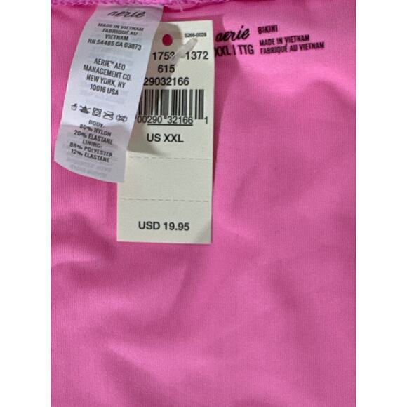 AERIE SWIMWEAR‎ Women's Bubblegum Pink Swim Bottoms XXL NWT - Picture 6 of 6
